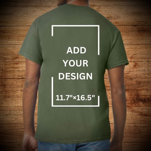 Custom Unit T-Shirts Military Green/ Black