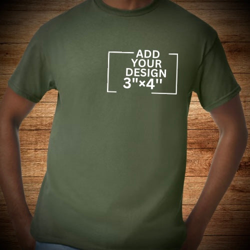 Custom Unit T-Shirts Military Green/ Black